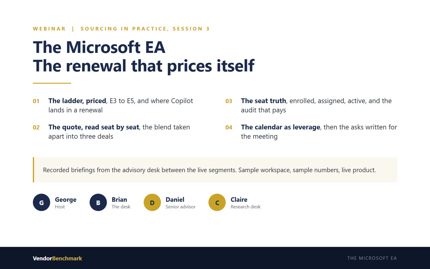 The Microsoft EA webinar