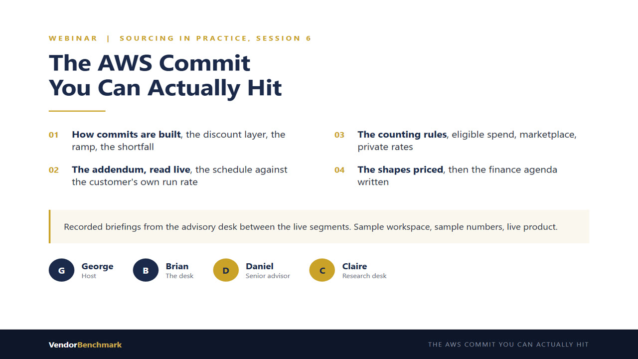 The AWS Commit You Can Actually Hit webinar