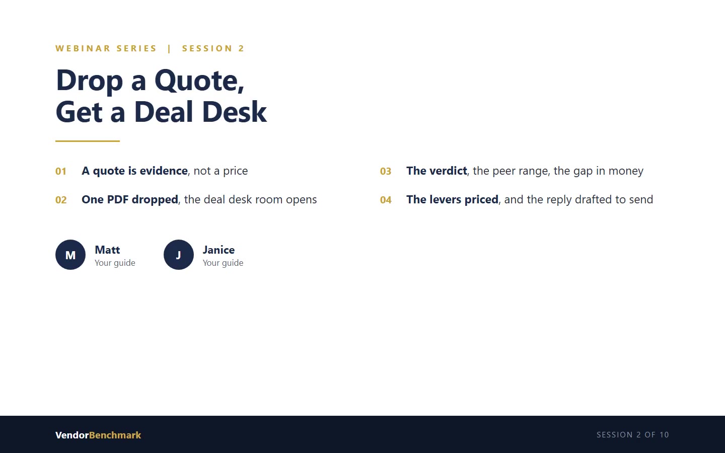 Drop a Quote, Get a Deal Desk webinar