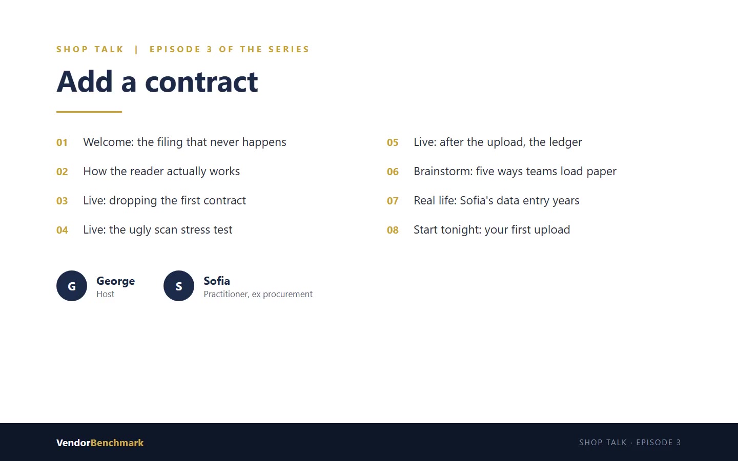 Add a contract Shop Talk episode