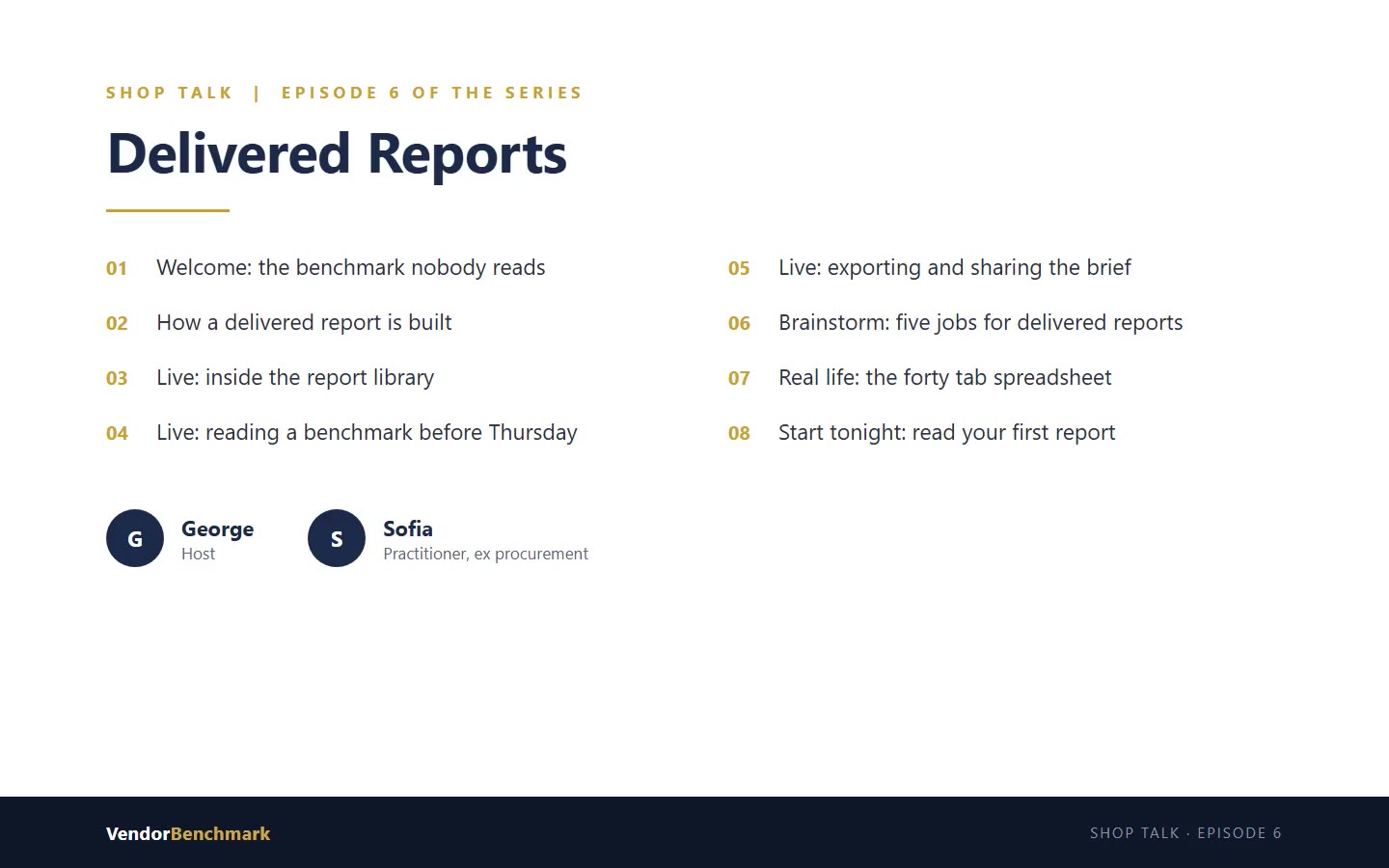 Delivered reports Shop Talk episode