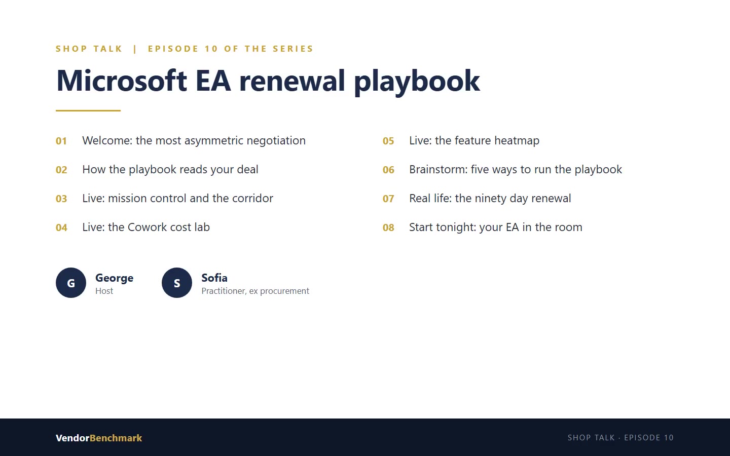 Microsoft EA renewal playbook Shop Talk episode